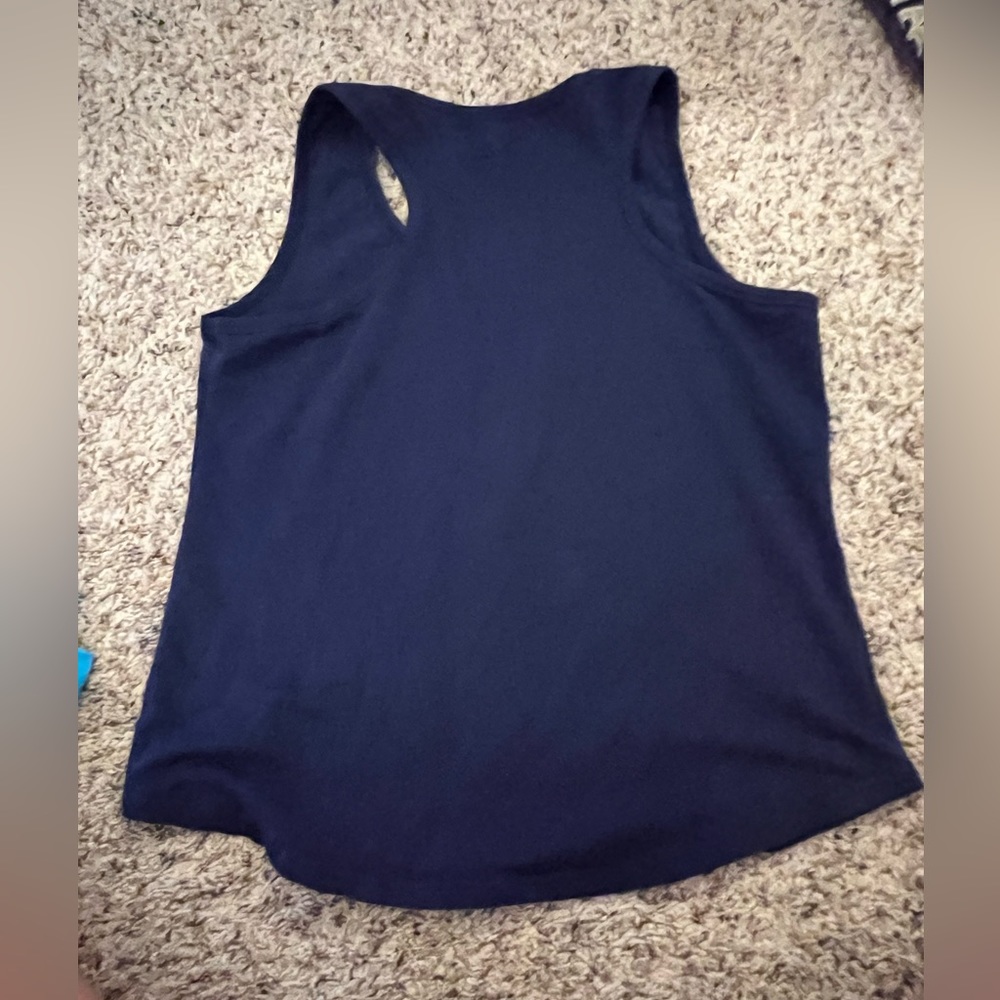 Navy Patriotic Racerback Tank - Picture 2 of 2